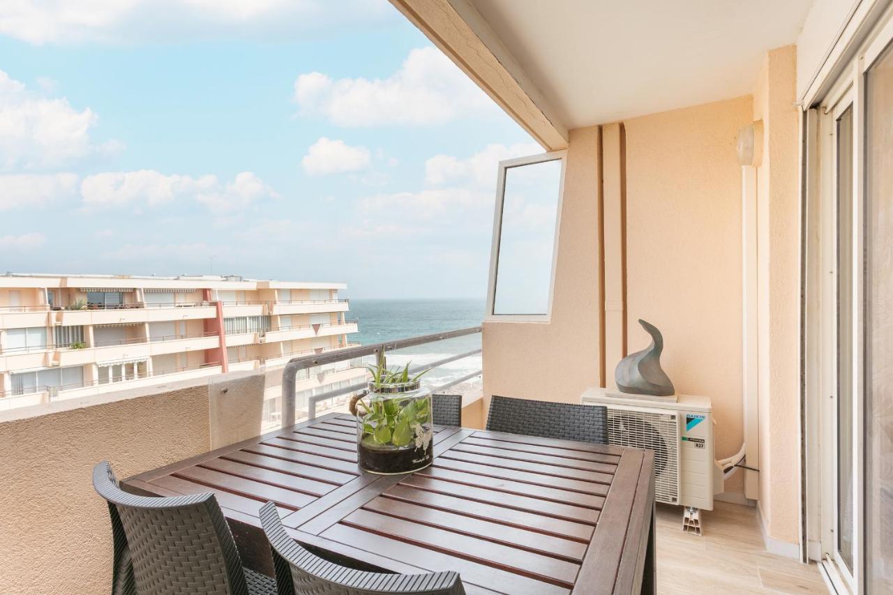 Appartement T3 Terrasse Vue Sur Mer, Piscine, Parking, Wifi Et Clim Sète Esterno foto