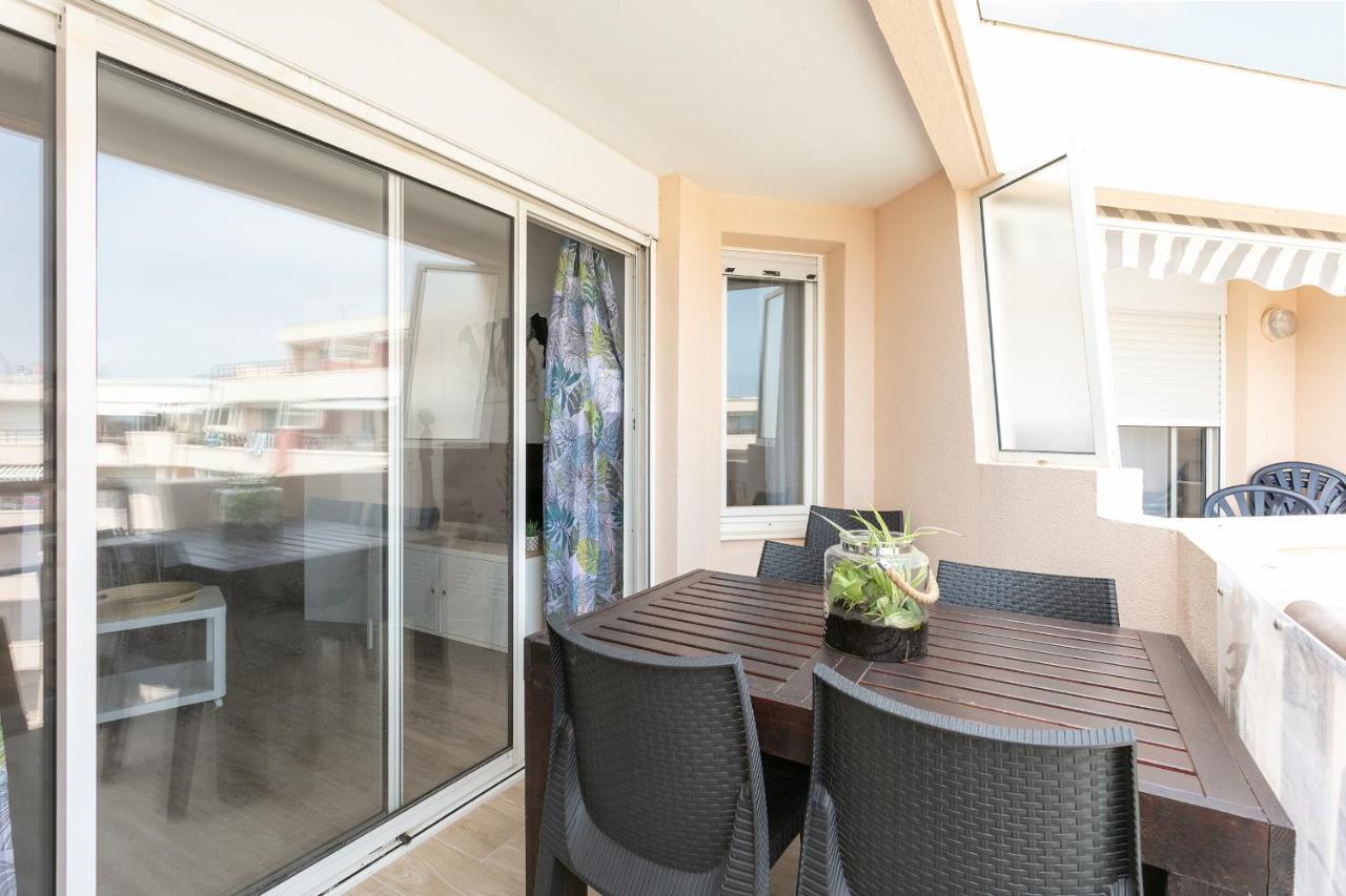 Appartement T3 Terrasse Vue Sur Mer, Piscine, Parking, Wifi Et Clim Sète Esterno foto